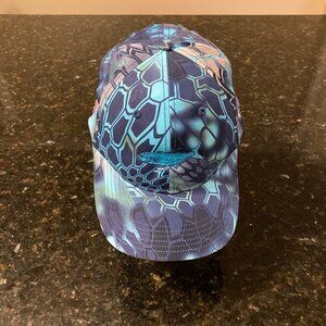 Richardson Performance Trucking Hat Fishing USA Flag Breast Cancer Ribbon OS